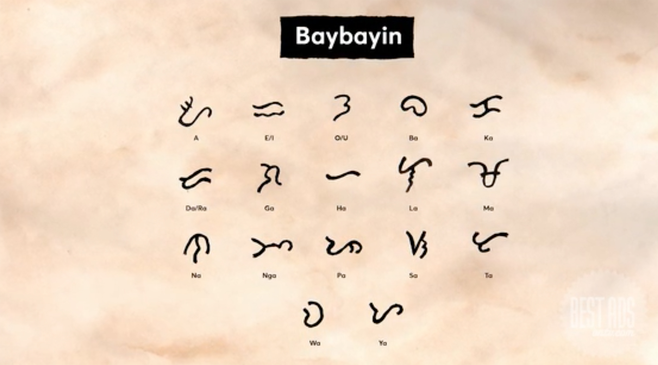 Cultural Center of the Philippines and TBWA\Santiago Mangada Puno adapt oldest-known form of writing and incorporate it into the modern alphabet