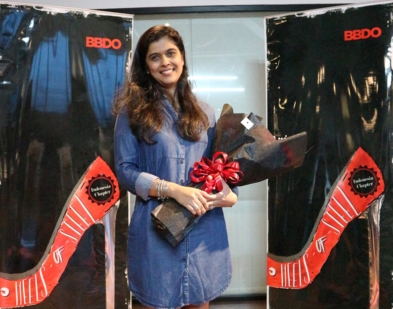Technical Marketing Advisor for Fonterra Brands Indonesia, Rohini Behl, inspires BBDO Indonesia with talk about progress and success at Heels of Steel event