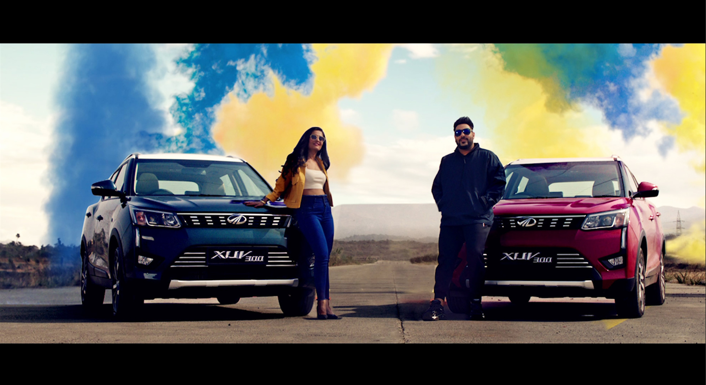 Flying Cursor Mumbai and The Mahindra XUV300 Set The Roads on Fire in a music video with Badshah