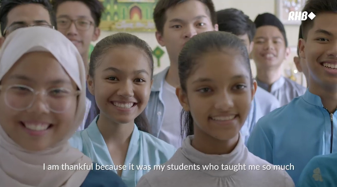 Breaking Barriers created by FCB Kuala Lumpur for RHB Group’s Challenger Series is inspired by the true story of a teacher in the lead up to Hari Raya