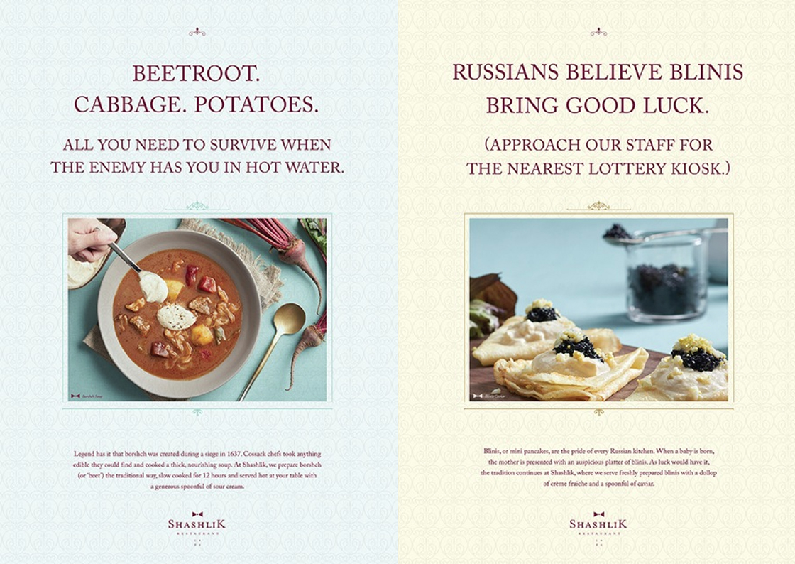 Blak Labs Singapore and Shashlik Restaurant draw inspiration from history books not cook books
