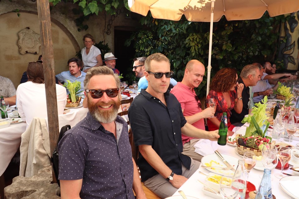 The Legendary Colombe d’Or Lunch – the heavy advertising hitters hit the rosé in St Paul de Vence