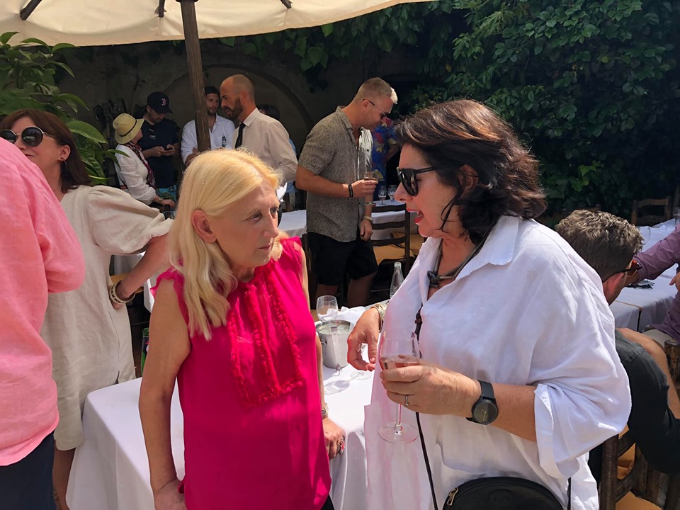 The Legendary Colombe d’Or Lunch – the heavy advertising hitters hit the rosé in St Paul de Vence