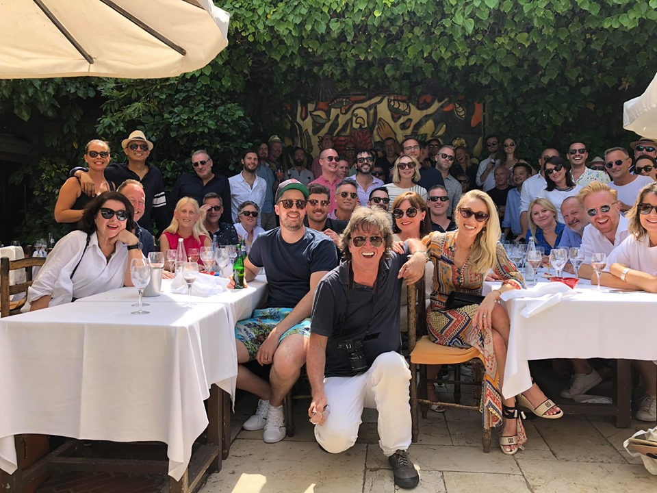 The Legendary Colombe d’Or Lunch – the heavy advertising hitters hit the rosé in St Paul de Vence