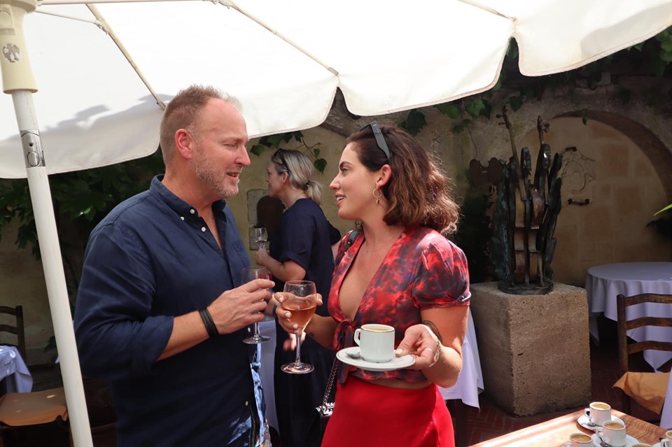 The Legendary Colombe d’Or Lunch – the heavy advertising hitters hit the rosé in St Paul de Vence