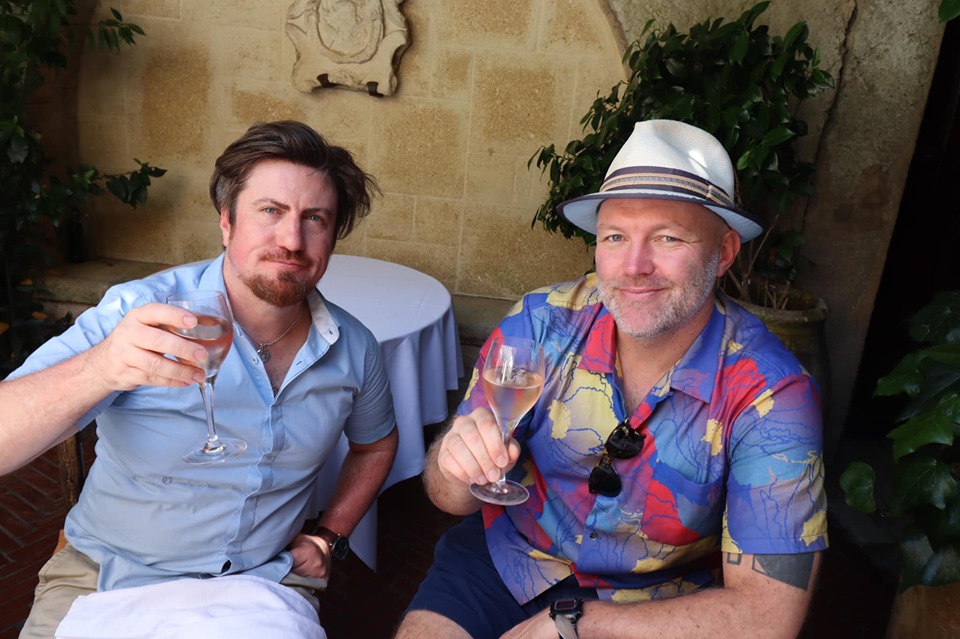 The Legendary Colombe d’Or Lunch – the heavy advertising hitters hit the rosé in St Paul de Vence