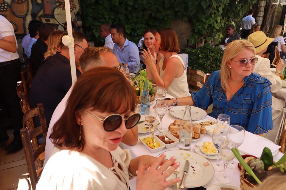 The Legendary Colombe d’Or Lunch – the heavy advertising hitters hit the rosé in St Paul de Vence