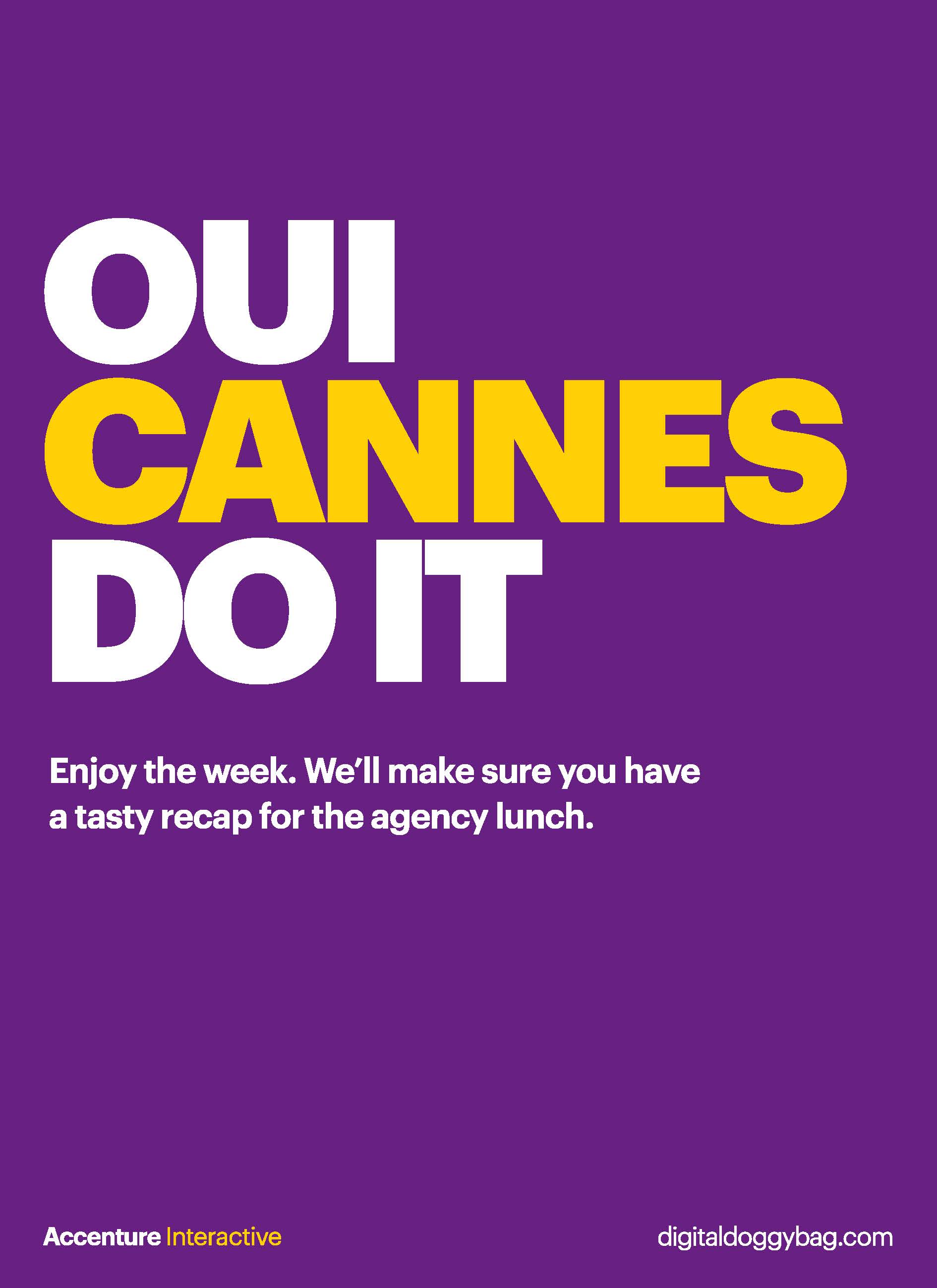 Accenture Interactive partners with Cannes Lions to provide all delegates with a free Digital Doggy Bag to enhance the Festival experience