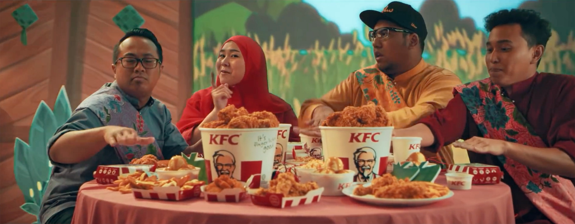 Malaysian Indie band turns KFC into musical instruments for Hari Raya, via Naga DDB Tribal