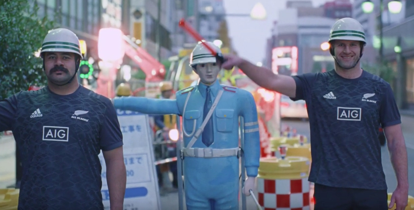 AIG Japan and TBWA\HAKUHODO show how not to drive in Japan with the help of the New Zealand All Blacks