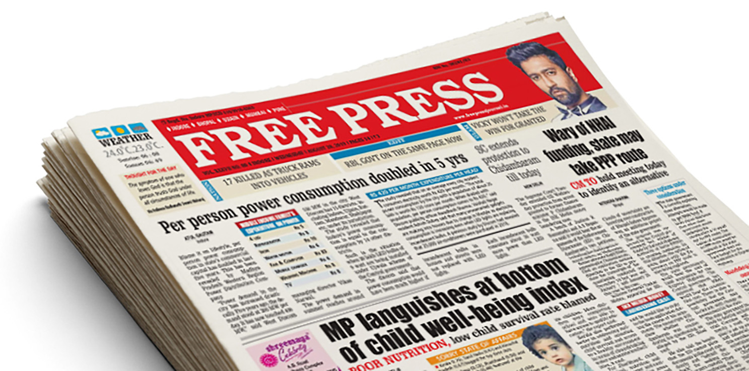 Seen+Noted: Taproot Dentsu Mumbai gets the 90-year-old Free Press Journal to change it’s masthead to seek change
