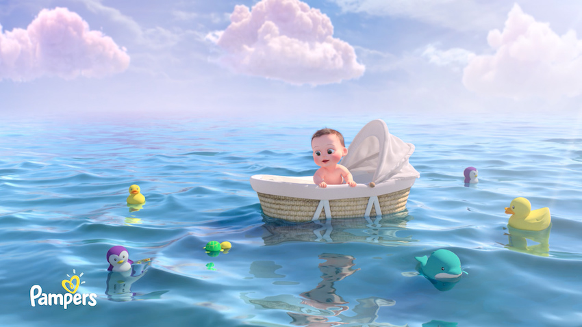 New animated spot from Serviceplan Korea and Ukraine for Pampers Korea takes viewers into the dream World of a Baby