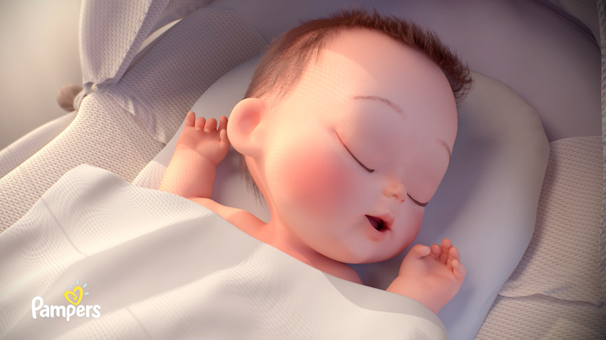 New animated spot from Serviceplan Korea and Ukraine for Pampers Korea takes viewers into the dream World of a Baby