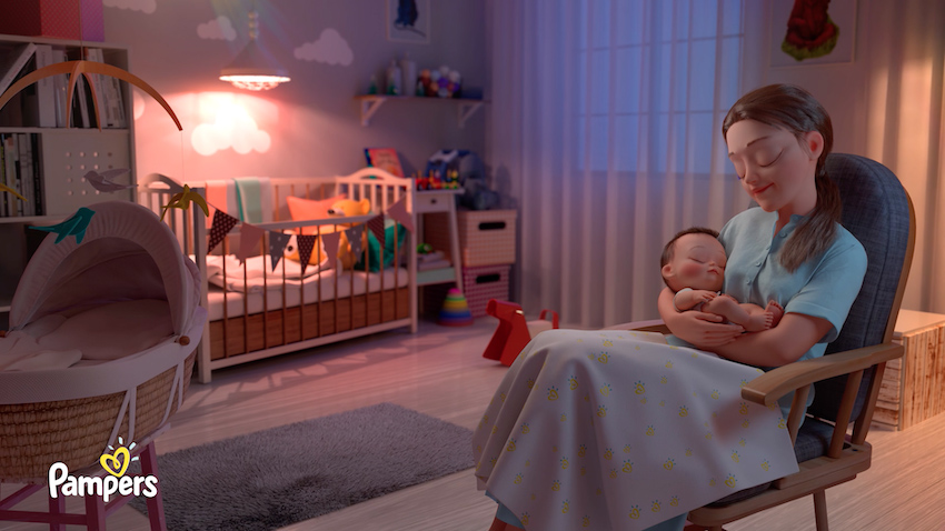 New animated spot from Serviceplan Korea and Ukraine for Pampers Korea takes viewers into the dream World of a Baby