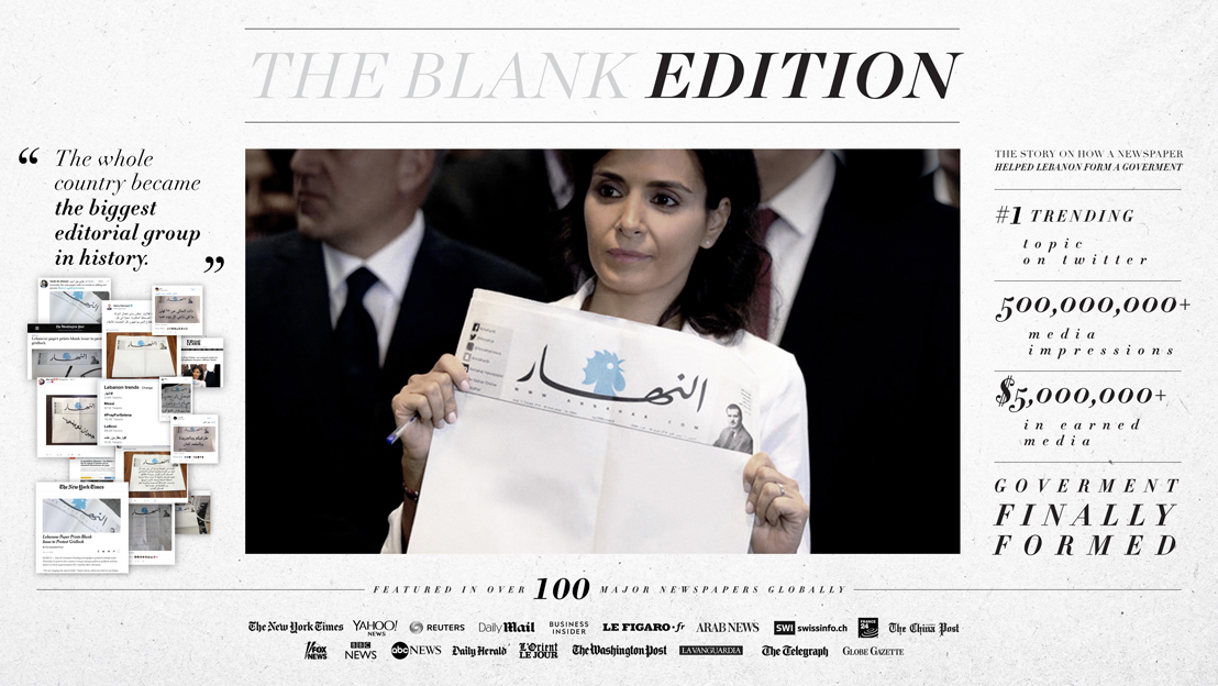 Impact BBDO’s creative director Tres Colacion on the making of The Blank Edition which won grand prix of the year at Ad Stars