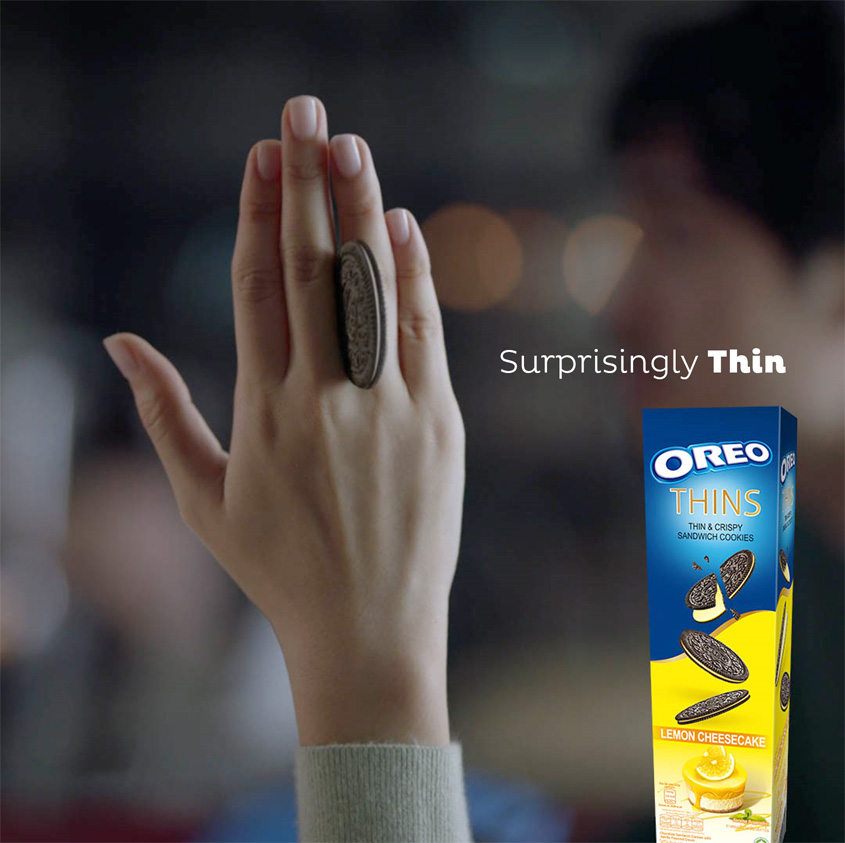 FCB Jakarta uses a sleight of hand to reveal Oreo Thins in a stay playful campaign