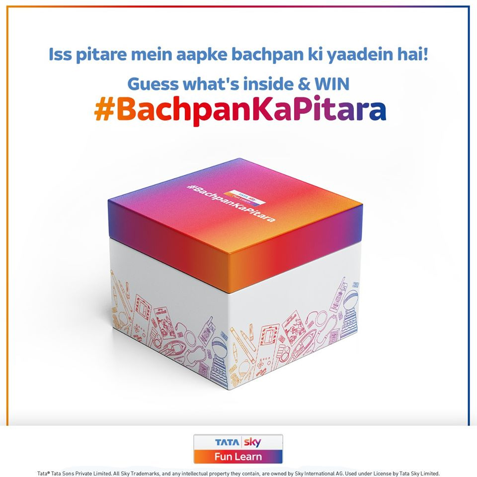 Chimp&z Inc India promotes Tata Sky Fun Learn with a box full of play-and-learn games with #BachpanKaPitara