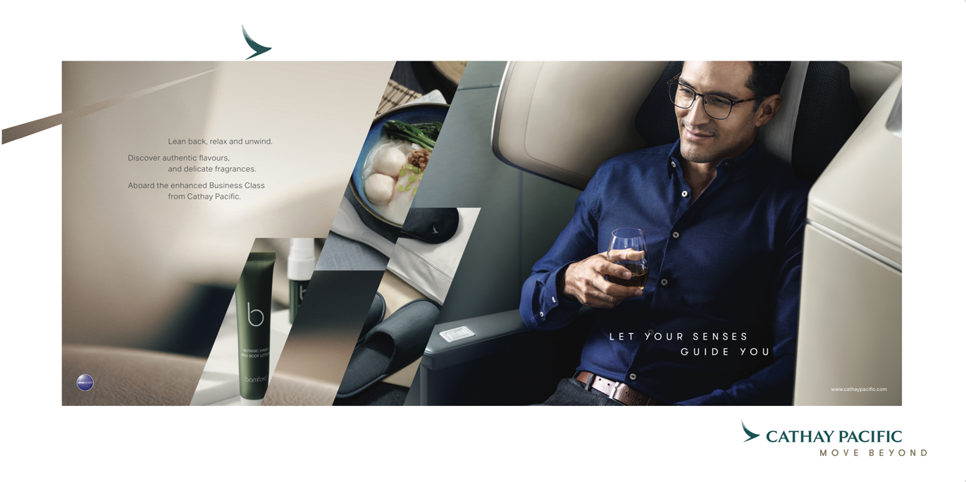 VCCP Singapore creates Let Your Senses Guide You campaign for Cathay Pacific’s Enhanced Business Class Experience