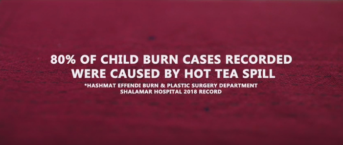 BBDO Pakistan releases confronting film to spread awareness of burns caused through negligence with hot tea