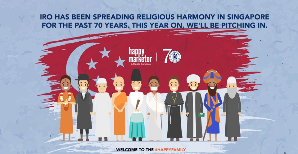 Singapore’s Inter-Religious Organisation names Happy Marketer as brand storytelling partner