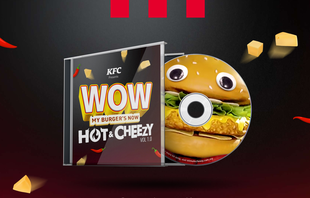 Ensemble Worldwide, UM Malaysia and KFC bring back the Hot & Cheezy burger mascots
