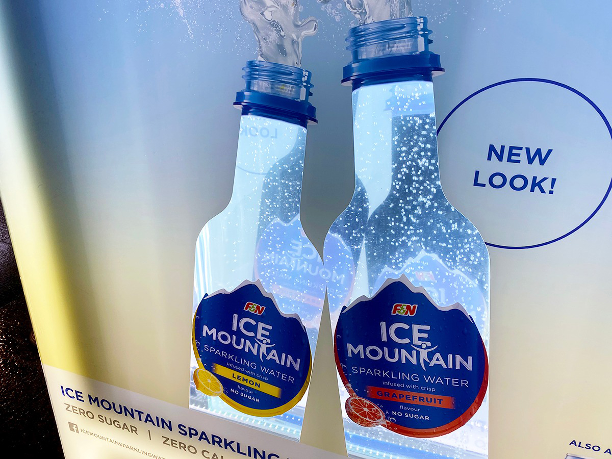 Cheil Singapore and F&N fizz up on Clear Channel’s OOH to launch the Ice Mountain unsweetened sparkling water series