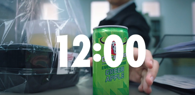Storyteller Bangkok introduces the Carabao Green Apple alarm Clock through a series of 24 spots