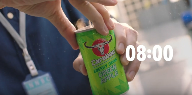 Storyteller Bangkok introduces the Carabao Green Apple alarm Clock through a series of 24 spots