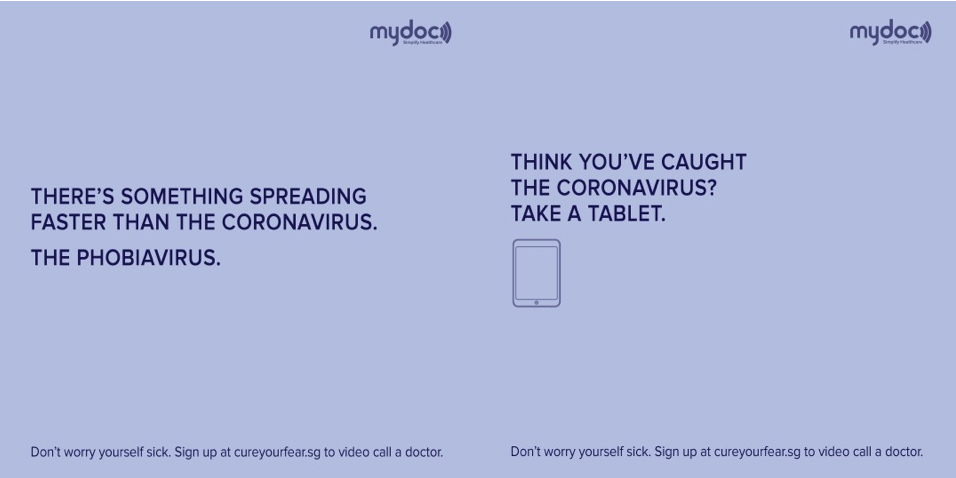 Singaporean Creatives and MyDoc get together to help cure the fear of COVID-19