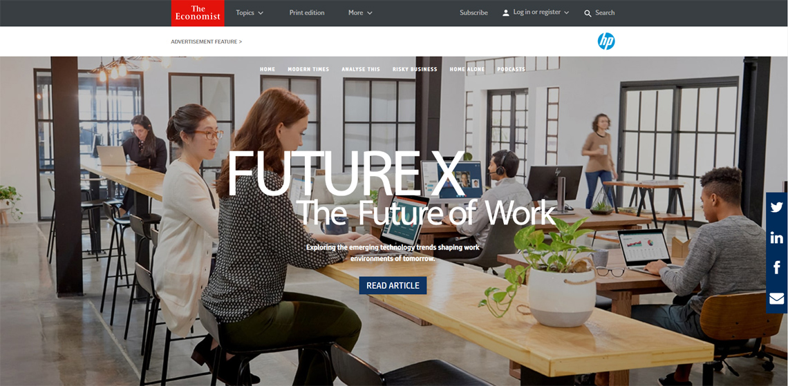 HP Singapore and PHD explore the future of work with VICE and The Economist