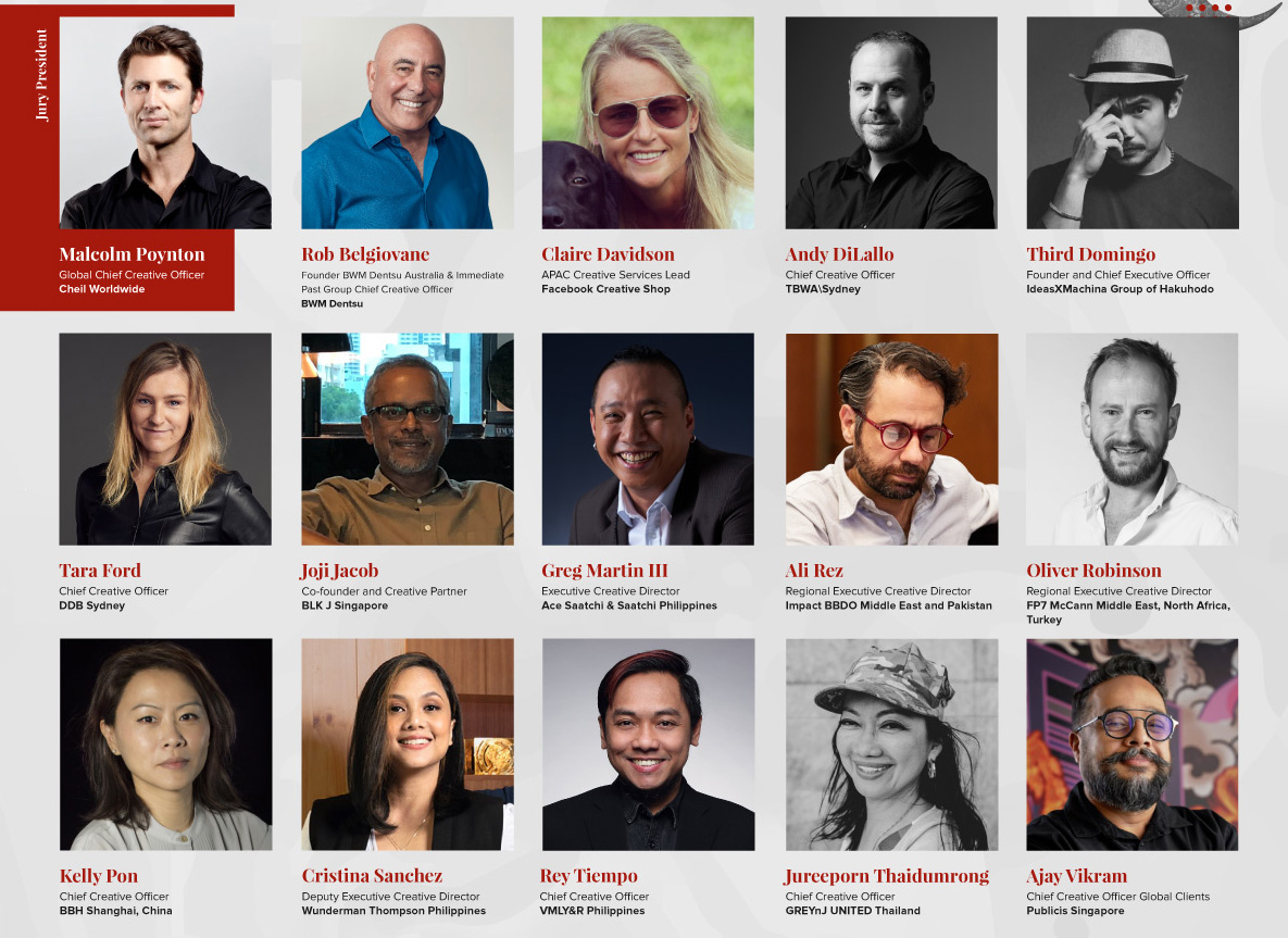 Asia Pacific Tambuli Awards announces all-star line up for its Creative Executive Jury lead by Cheil Global CCO Malcolm Poynton