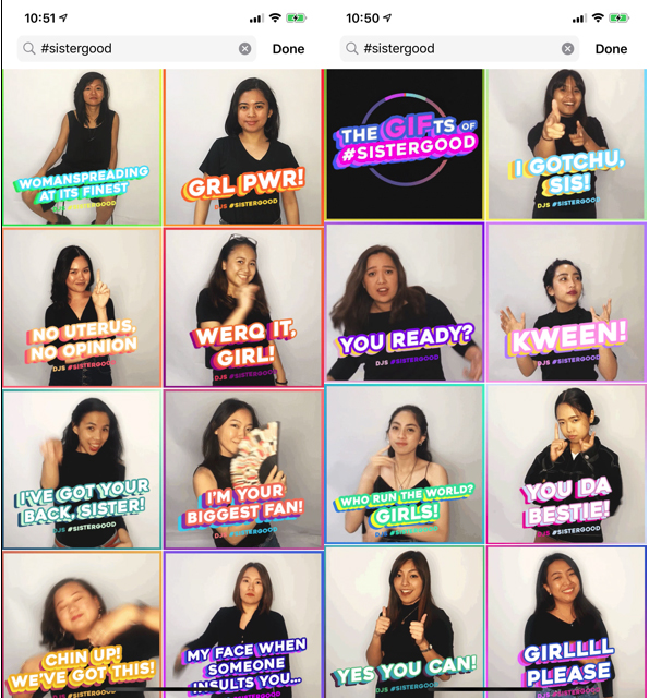 Dentsu Jayme Syfu Philippines shares the Gifs of #Sistergood for women’s month