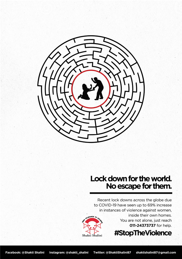 Shakti Shalini release print work to highlight the increase in domestic violence cases in India