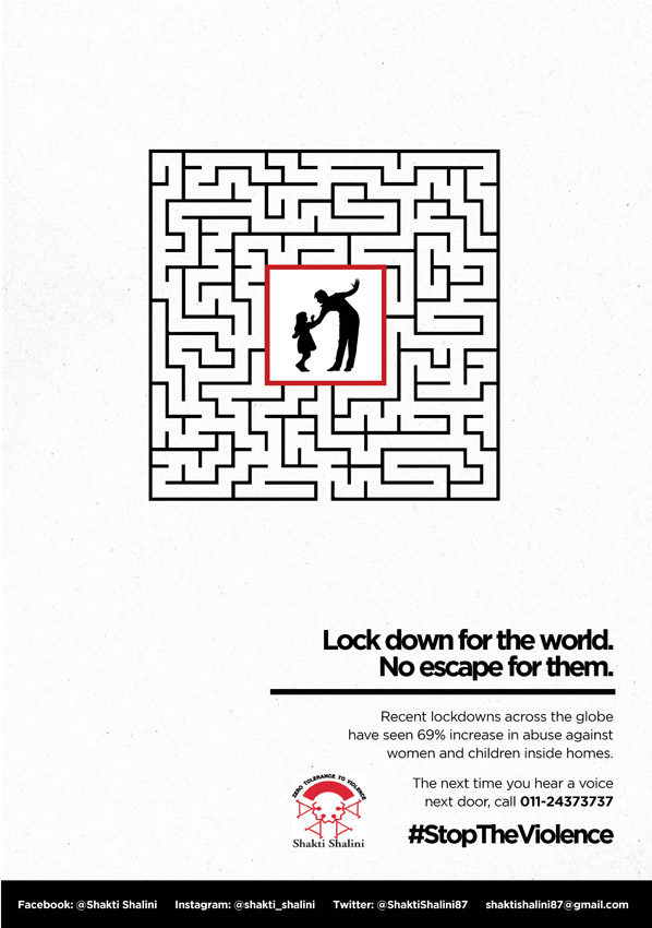 Shakti Shalini release print work to highlight the increase in domestic violence cases in India