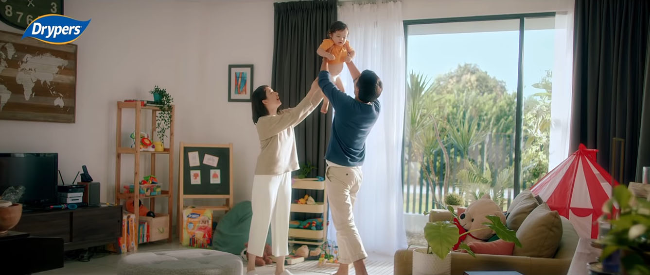One small step for baby, one giant leap for parenthood: Directors Think Tank shoots new Drypers campaign for Merdeka LHS Malaysia
