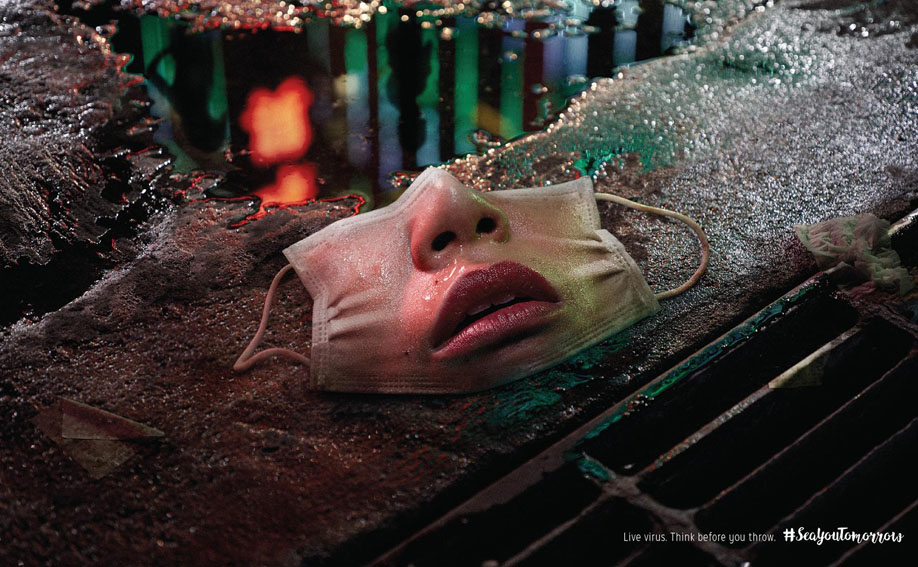 Columbus and Singha Estate Thailand ask you to think before you throw away your mask