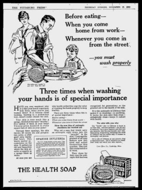 “Eat more onions!” ~ reflecting on ads that ran during the Spanish Flu more than a century ago