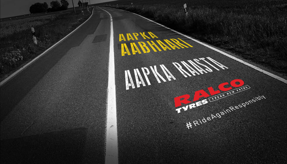 BBDO India and Ralco tyres ask those eager to get back on the roads to Tread New Paths