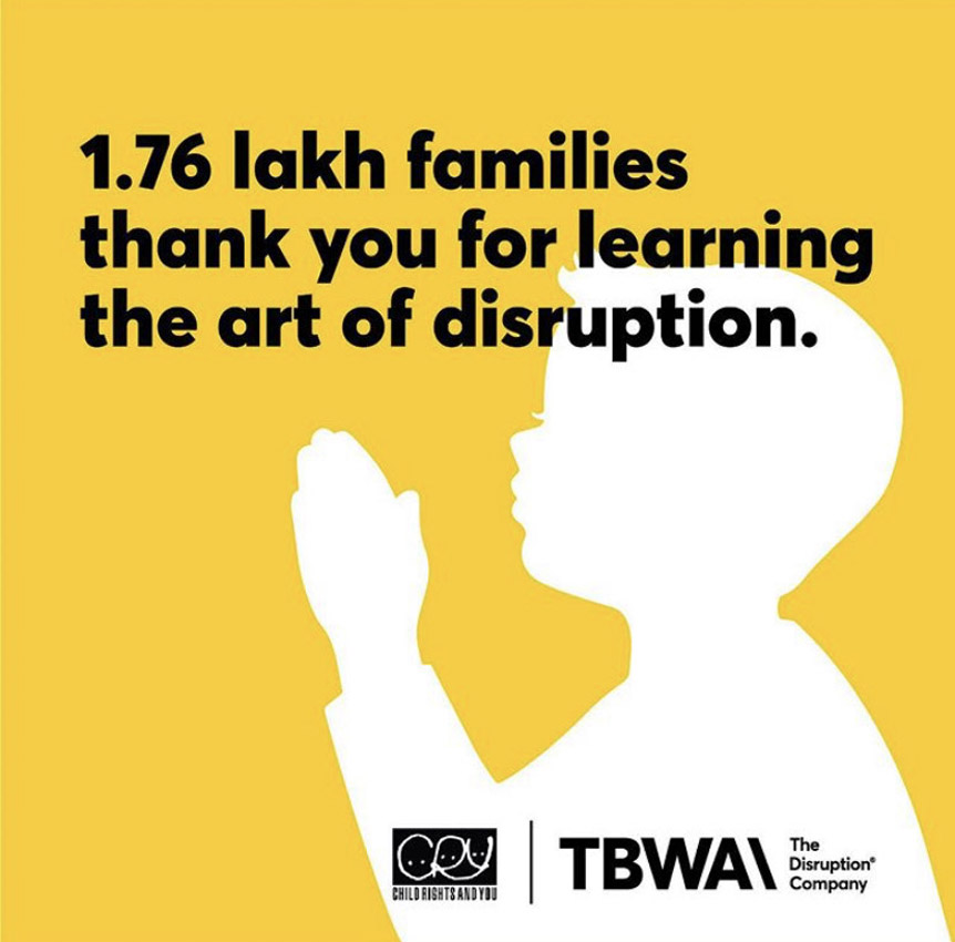 TBWA India collaborates with CRY to raise funds for COVID-19 relief efforts