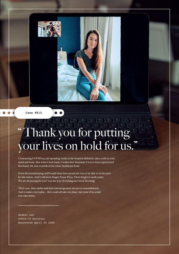 BBDO Singapore and OMD help enable COVID-19 survivors to voice their gratitude for frontliners
