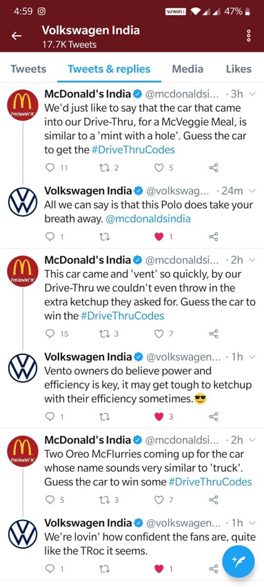 22feet Tribal Worldwide India and McDonald’s India challenged drive-thru customers to guess car riddles for free food coupons to celebrate national drive thru day