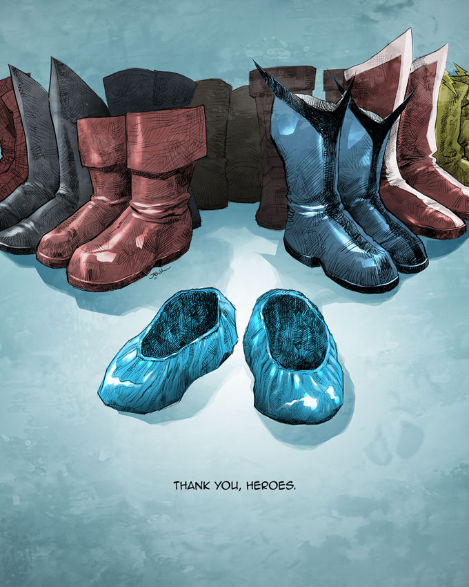 Top Philippine comic book artists teamed up with Wunderman Thompson Philippines to thank all the frontline heroes