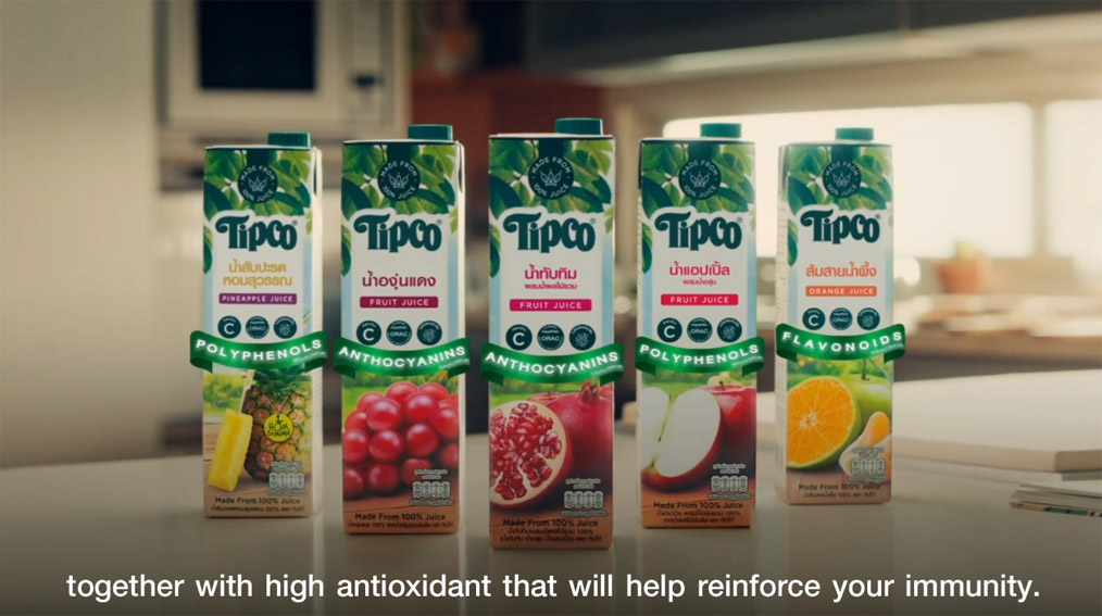 Brilliant & Million Thailand promotes TIPCO fruit juice as an affordable health insurance purchase