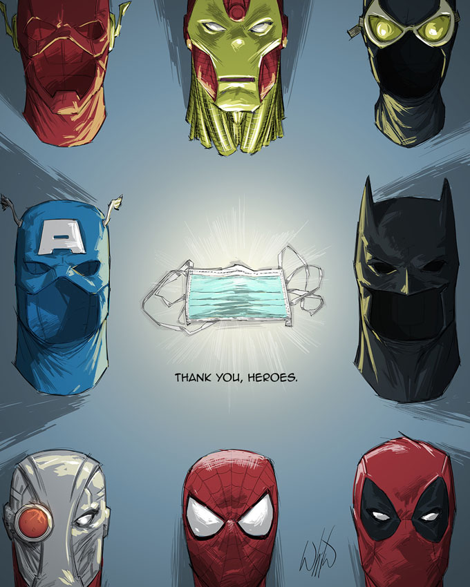 Top Philippine comic book artists teamed up with Wunderman Thompson Philippines to thank all the frontline heroes
