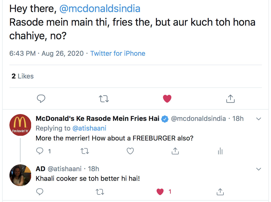 22feet Tribal Worldwide India and McDonald’s India answer some of the internet’s most asked questions on Twitter