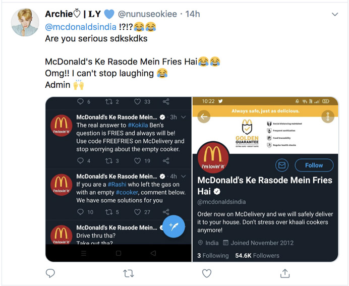 22feet Tribal Worldwide India and McDonald’s India answer some of the internet’s most asked questions on Twitter
