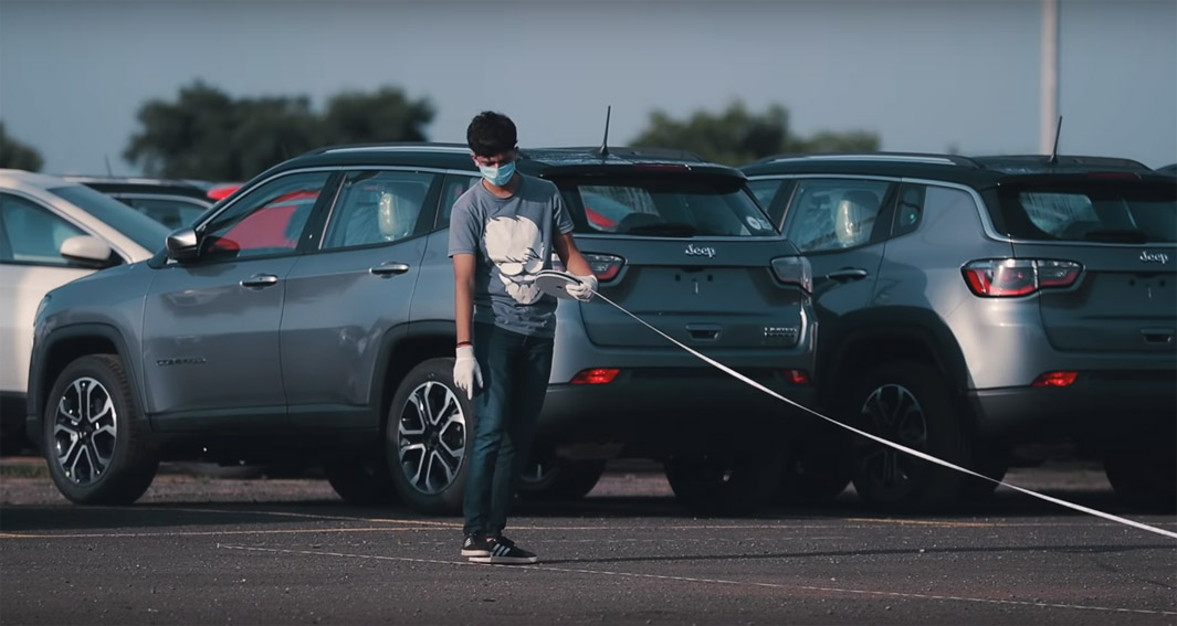 Leo Burnett and Jeep India celebrate Ganesh Chaturthi festival with a Ganesha made of 122 Jeep Compass SUVs