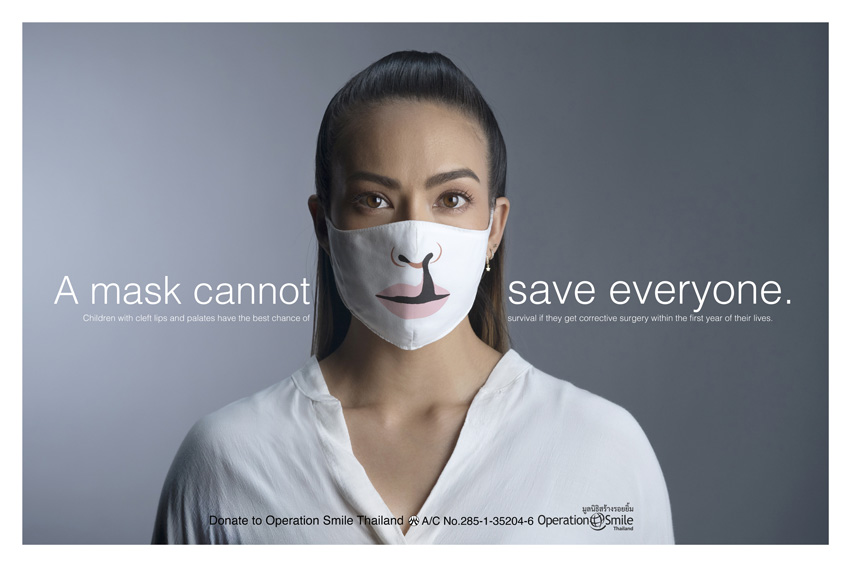 BBDO Bangkok use masks to bring out unseen smiles for Operation Smile Thailand