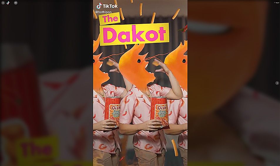 Spicy Oishi Prawn Crackers take over TikTok with first ever shrimp-fluencer campaign via TBWA\SMP Philippines