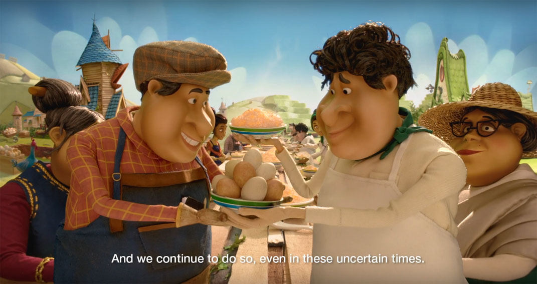 TBWA\Singapore launches new animated campaign for Standard Chartered Bank which follows the journey of a chicken bringing two villages together